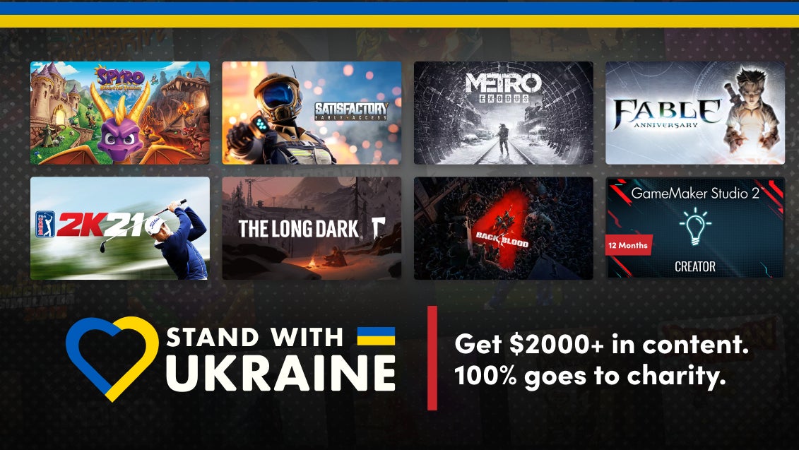 Image for Humble Bundle's Stand with Ukraine bundle has raised over £15 million