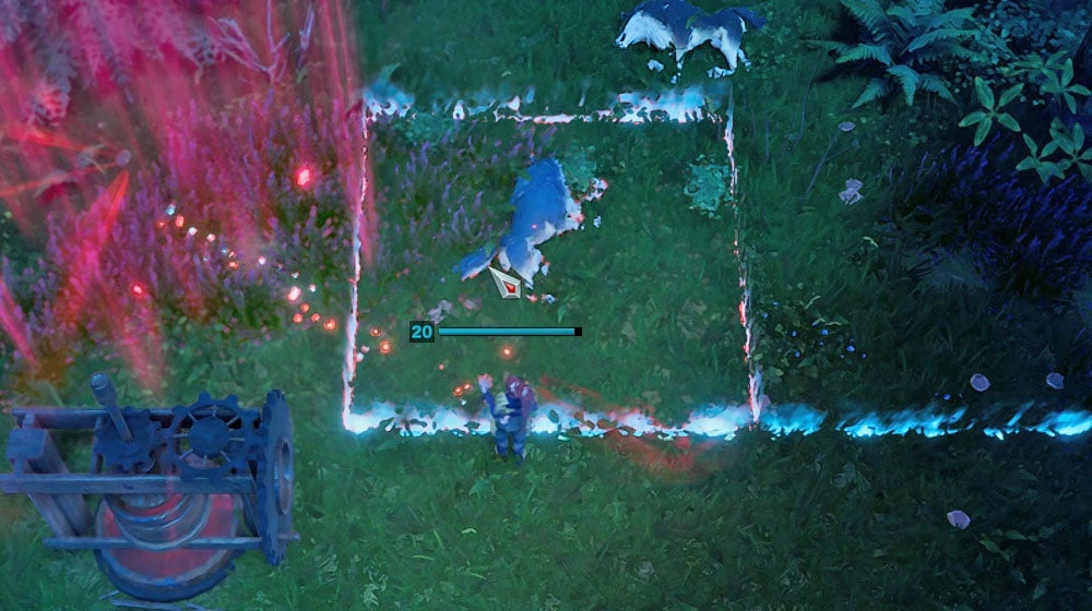 V Rising teren wokół bazy powiększanie, border Eurogamer.pl