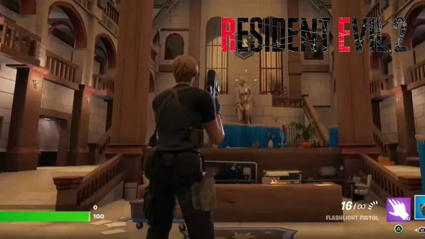 Imagem para Esquadra de Resident Evil 2 recriada em Fornite