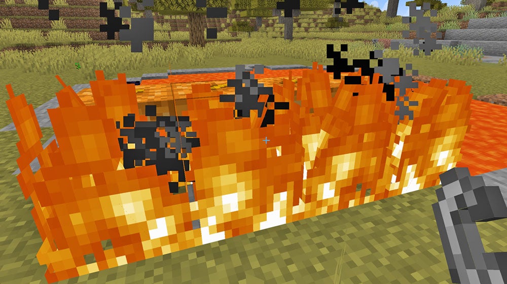 Obrazki dla Minecraft - podpalona postać: jak ugasić