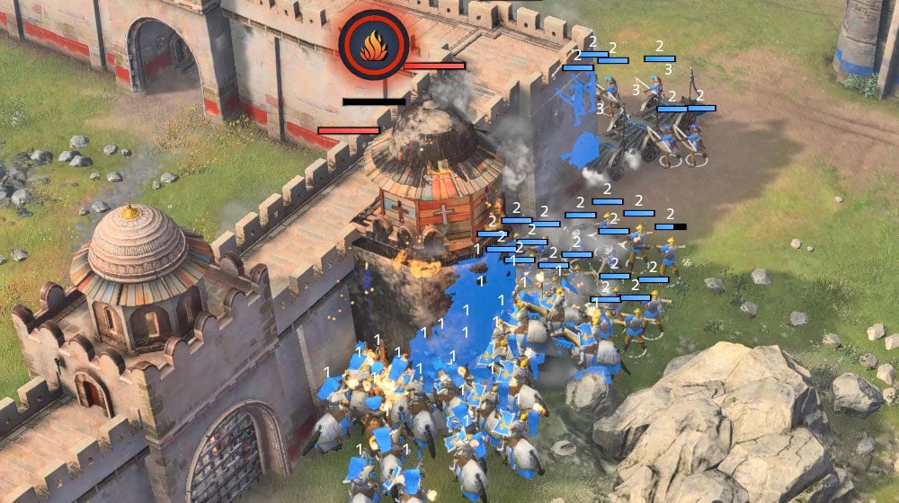 Obrazki dla Age of Empires 4 - kamienny mur: jak zniszczyć