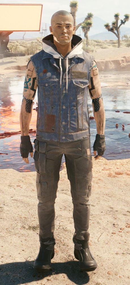 Cyberpunk 2077 modder restores early character placeholders - 63
