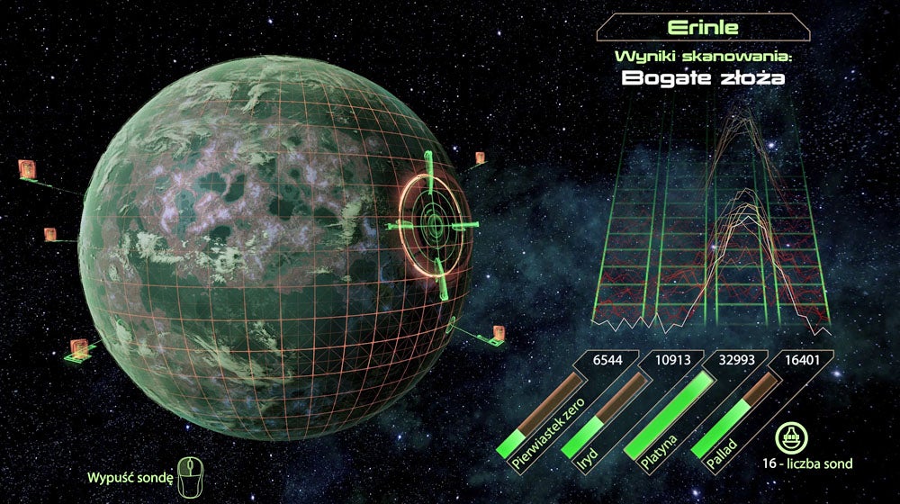 Obrazki dla Mass Effect 2 - Skanowanie planet: wystrzeliwanie sond, szukanie surowców