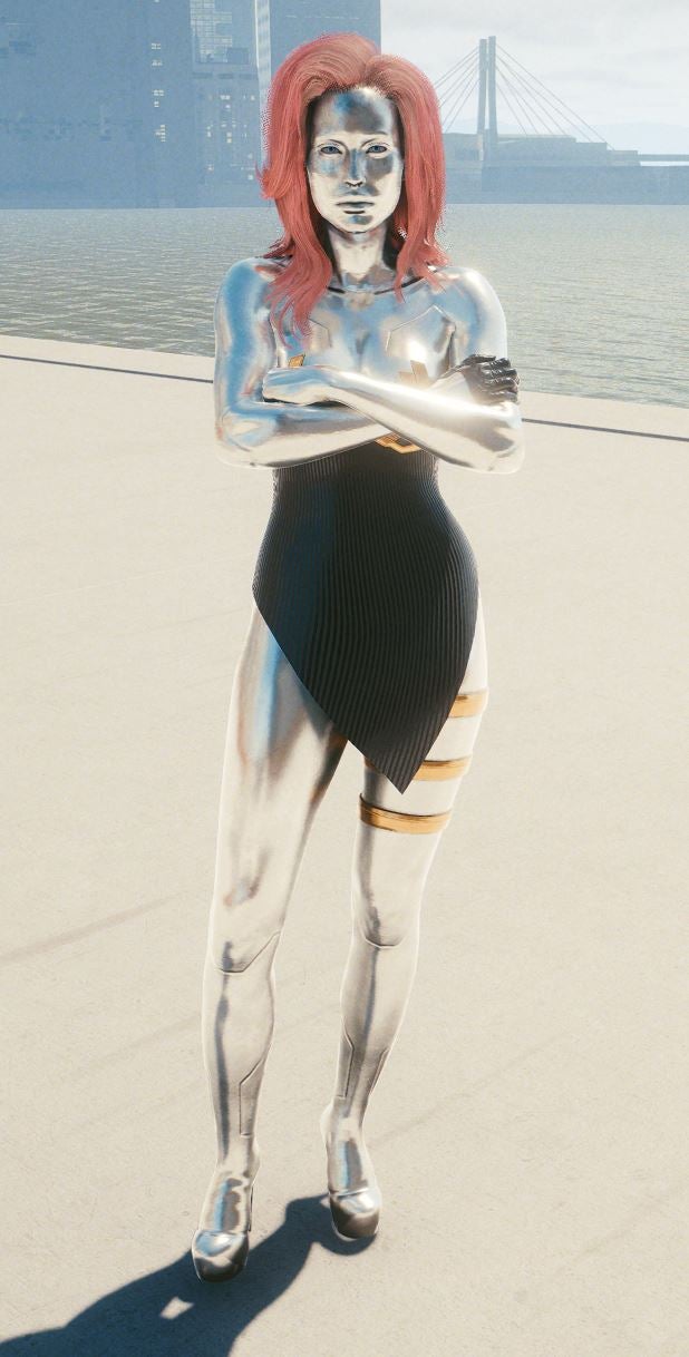 Cyberpunk 2077 modder restores early character placeholders - 93