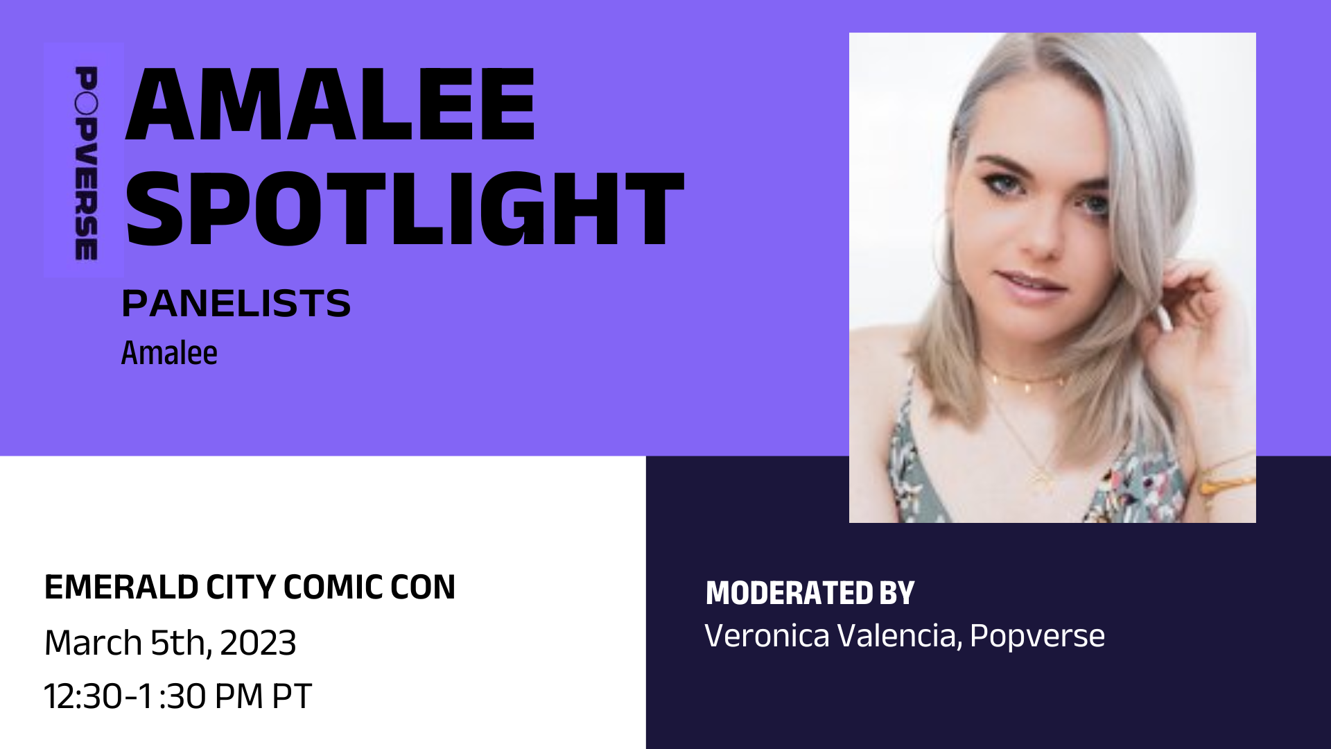 Watch the Amalee Spotlight panel from ECCC '23