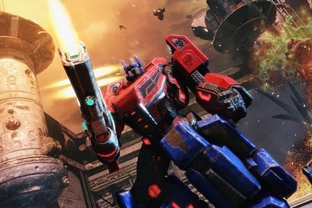 Afbeeldingen van De Transformers vechten het vlak voor je deur uit