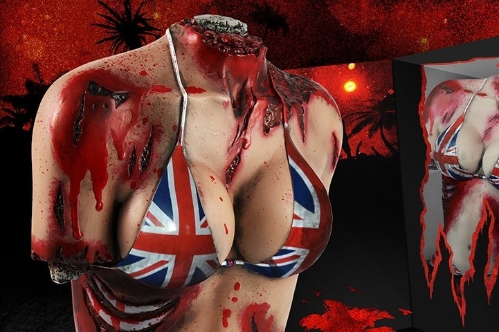 Image for Dead Island: Riptide Zombie Bait edition has headless, armless bloody bikini torso figurine