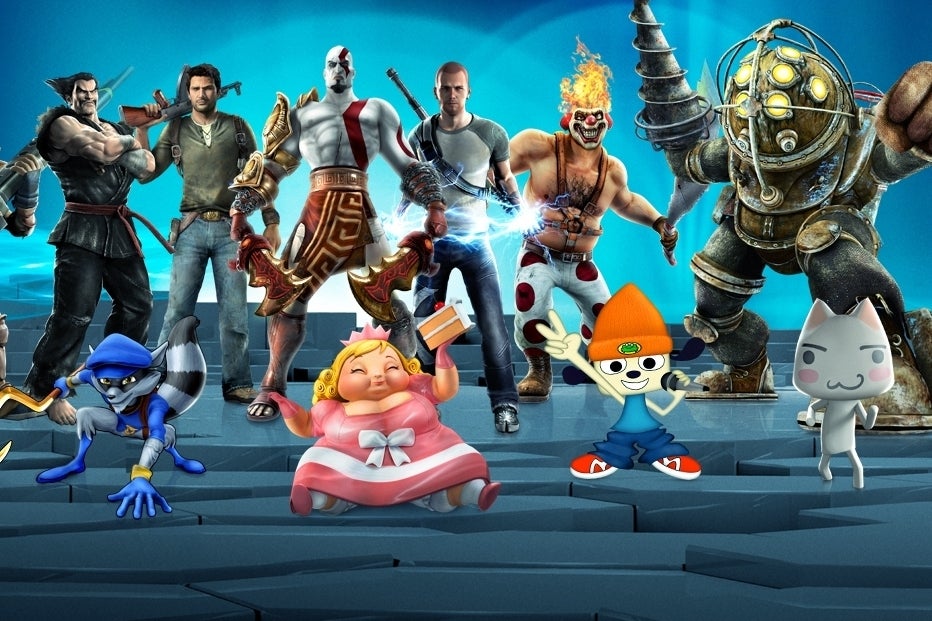 Afbeeldingen van Isaac Clarke en Zeus voor PlayStation All-Stars Battle Royale