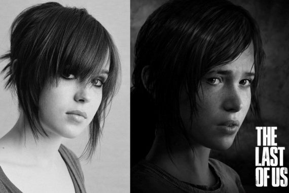 Afbeeldingen van Ellen Page betreurt gelijkenis met The Last of Us' Ellie