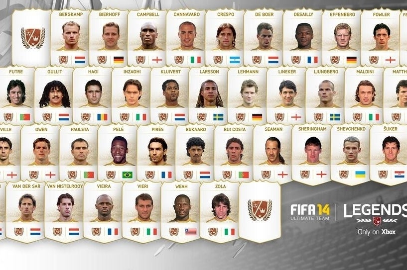 Image for Full list of FIFA 14 Ultimate Team Legends