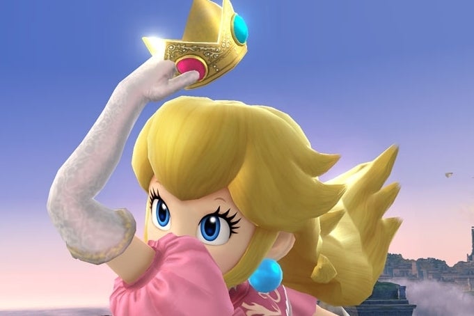 Obrazki dla Księżniczka Peach jedną z postaci w Super Smash Bros. Wii U/3DS