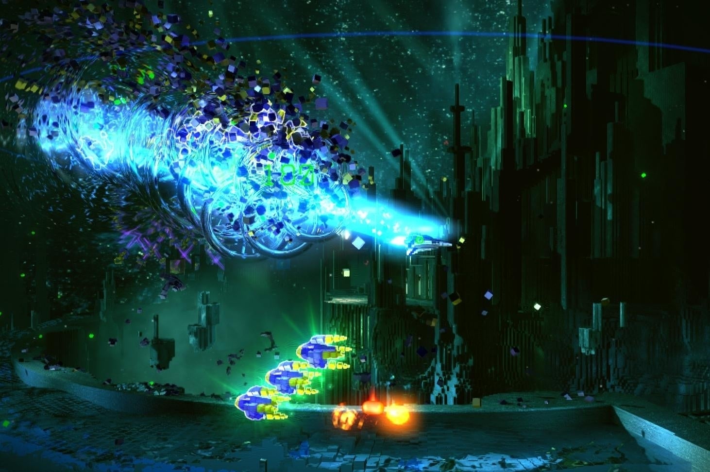 Image for PS4 launch title Resogun free for Plus subscribers