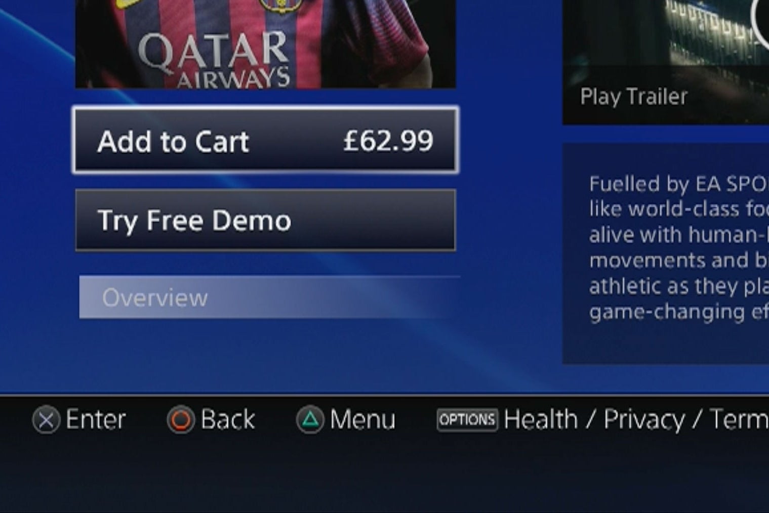 Image for EA PS4 games cost an eye-watering £63 from PlayStation Store