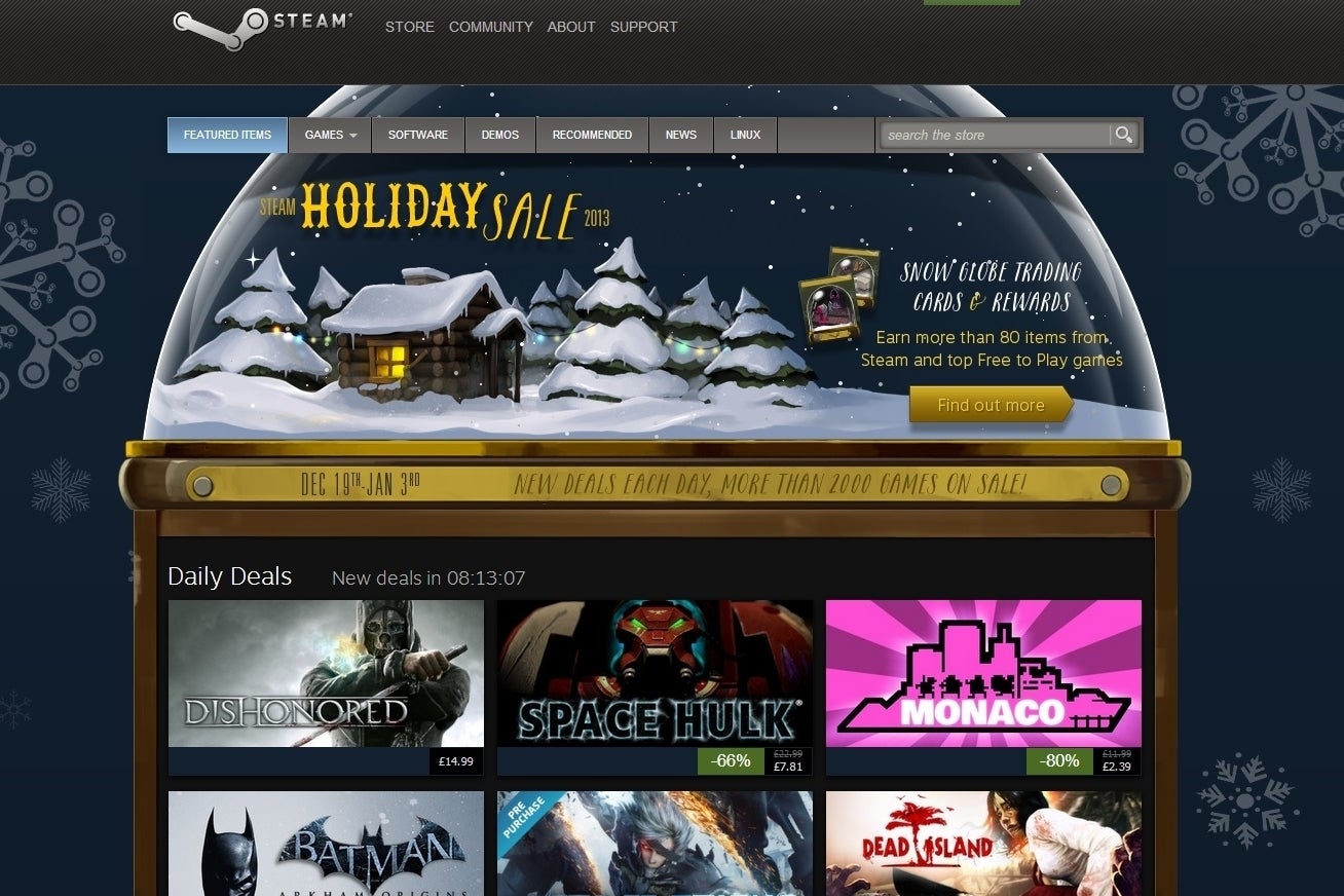 Image for 2013 Steam Holiday Sale offers wicked bargains