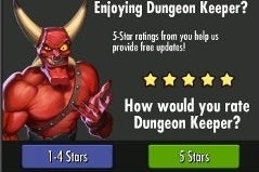 Dungeon Keeper Android's rating system filters out "1-4 star" reviews |  Eurogamer.net