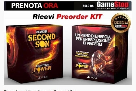 Imagen para Gamestop Italia regala condones y Red Bull con inFamous: Second Son