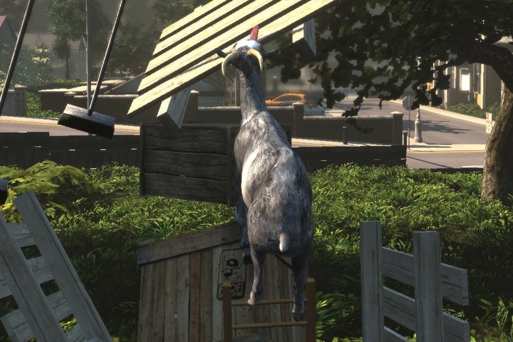 Image for Goat Simulator goes from viral video to Steam game this spring