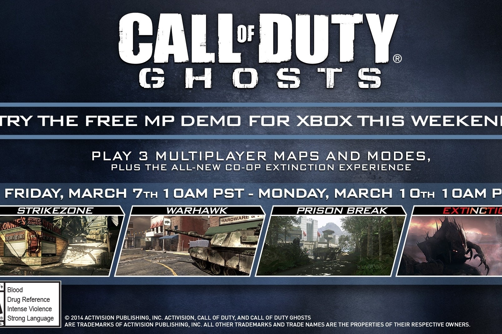 Imagen para Fin de semana gratis de CoD: Ghosts en Xbox Live