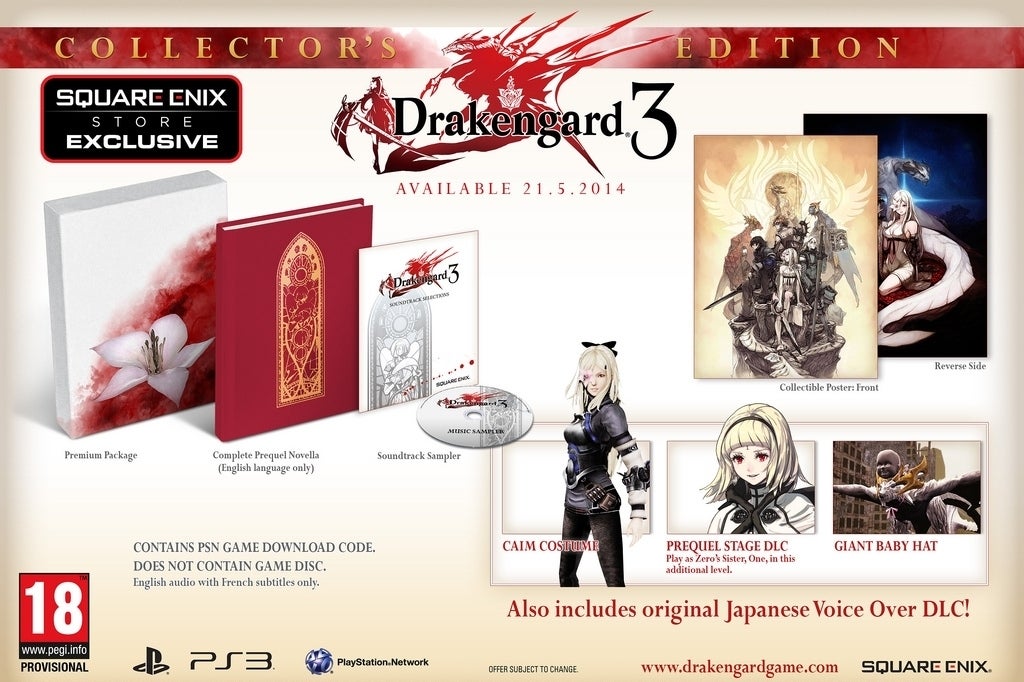 Image for Square Enix announces Drakengard 3 Collector's Edition