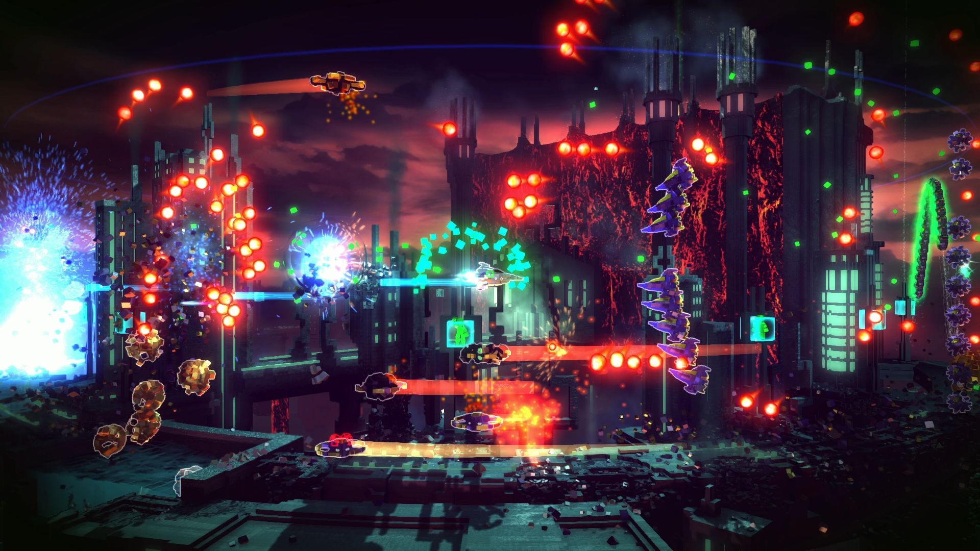 Obrazki dla Heroes dodatkiem DLC do zręcznościowej strzelanki Resogun na PS4