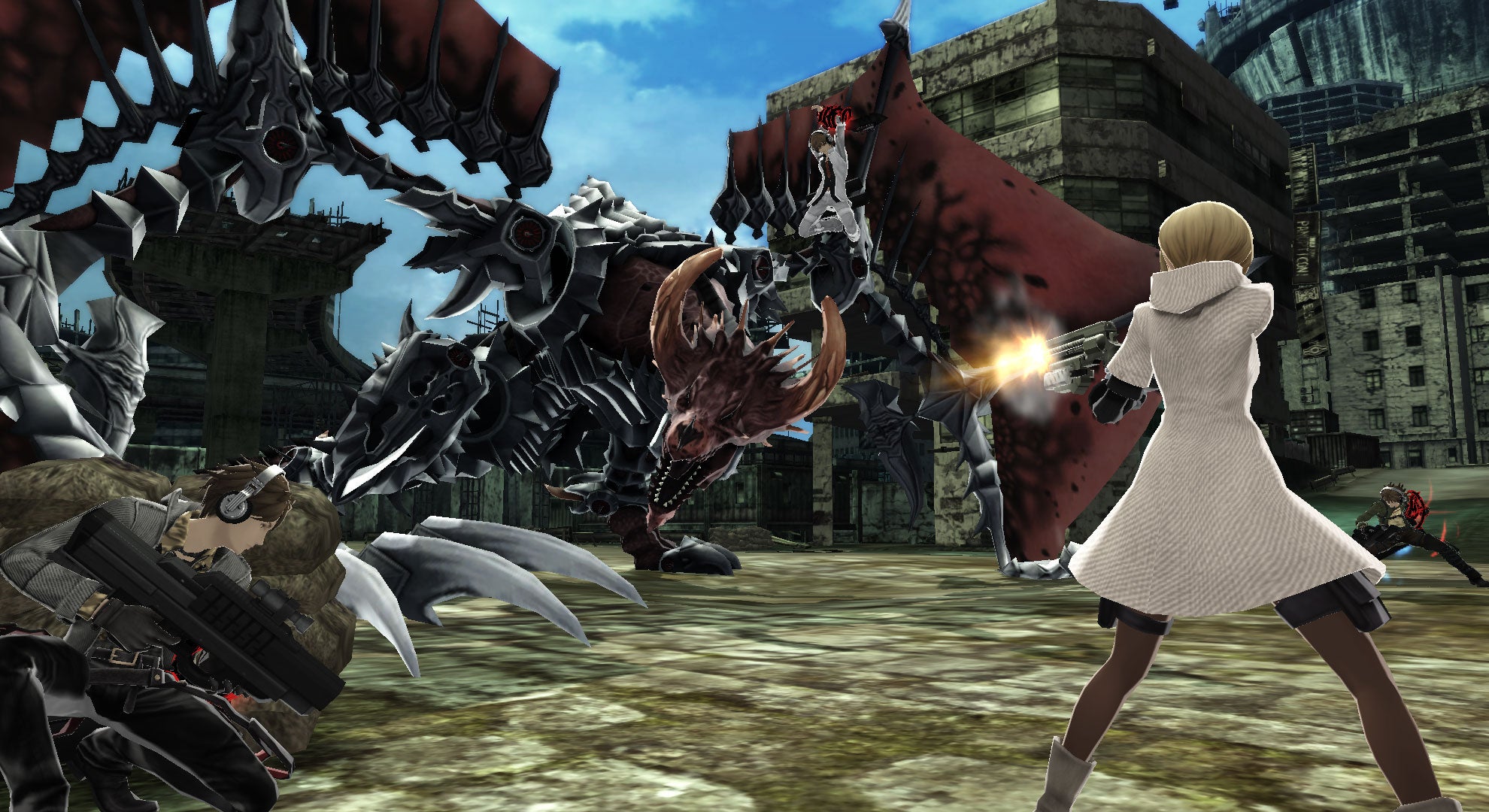 Obrazki dla Ponad 10 minut rozgrywki z japońskiego RPG akcji Freedom Wars na PS Vita