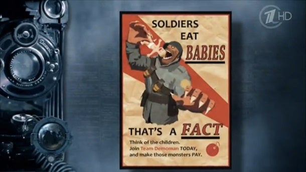 Obrazki dla Rosyjska telewizja uznała plakat Team Fortress 2 za materiały propagandowe USA