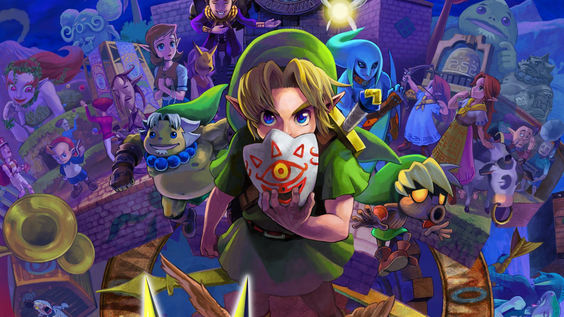 Obrazki dla Legend of Zelda: Majora's Mask - porównanie grafiki w wersji 3DS i N64