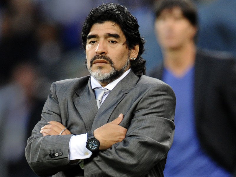 Imagem para Maradona ameaça processar a Konami