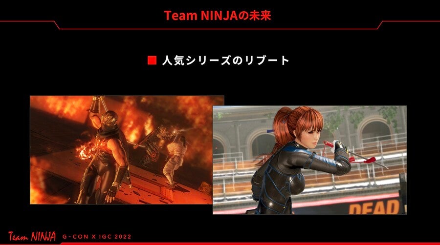 Team Ninja lijkt Ninja Gaiden en Dead or Alive opnieuw op te starten