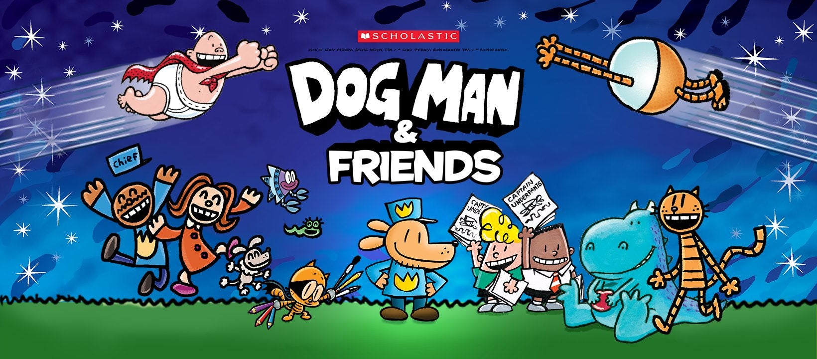 Dog Man and friends