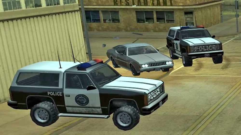 Obrazki dla GTA San Andreas - policja: gwiazdki, jak uciec