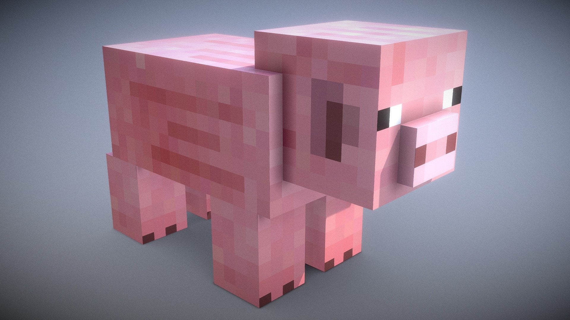 A Minecraft pig.