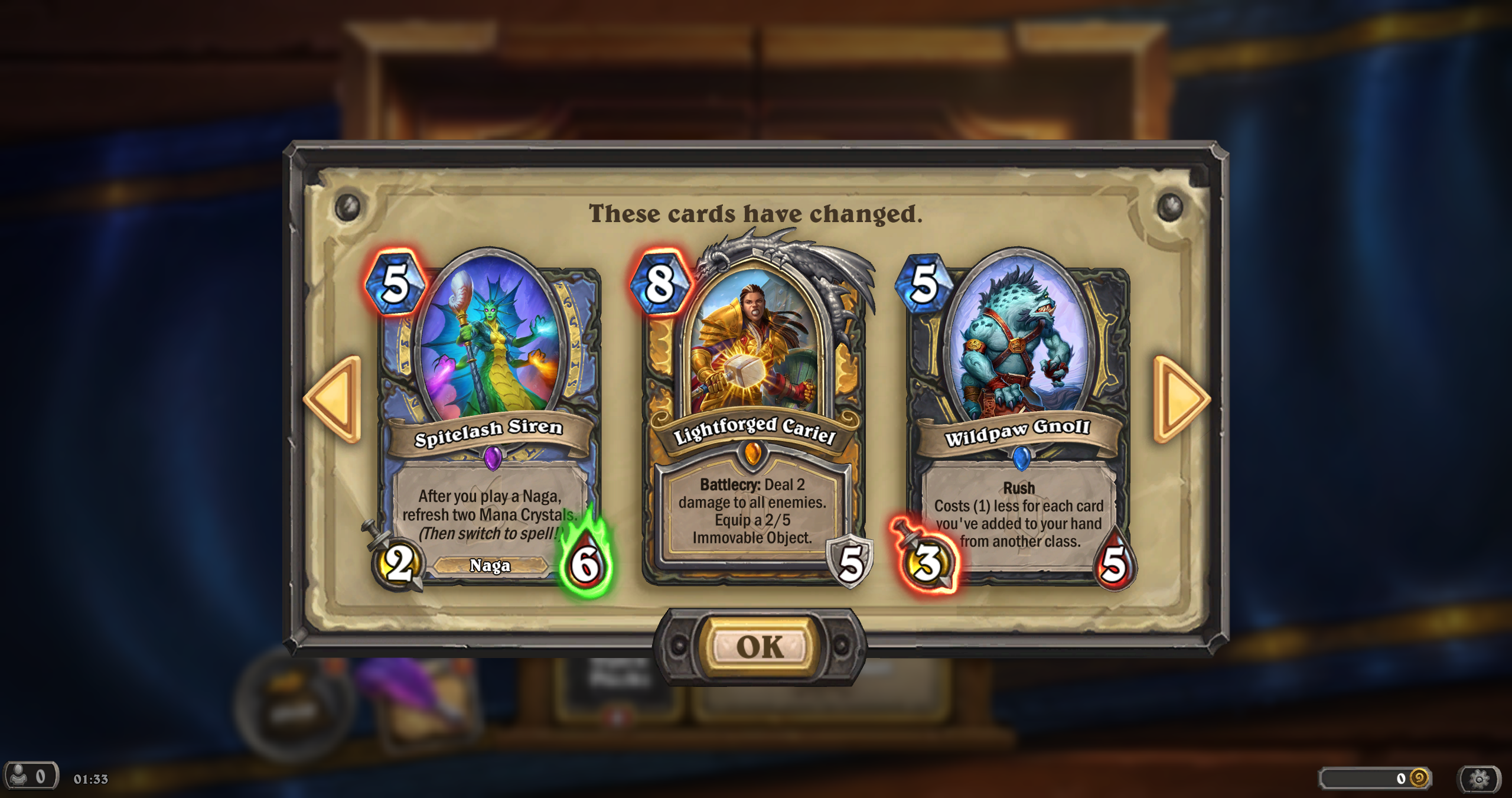 State of the Game Hearthstone - three cards that have been nerfed