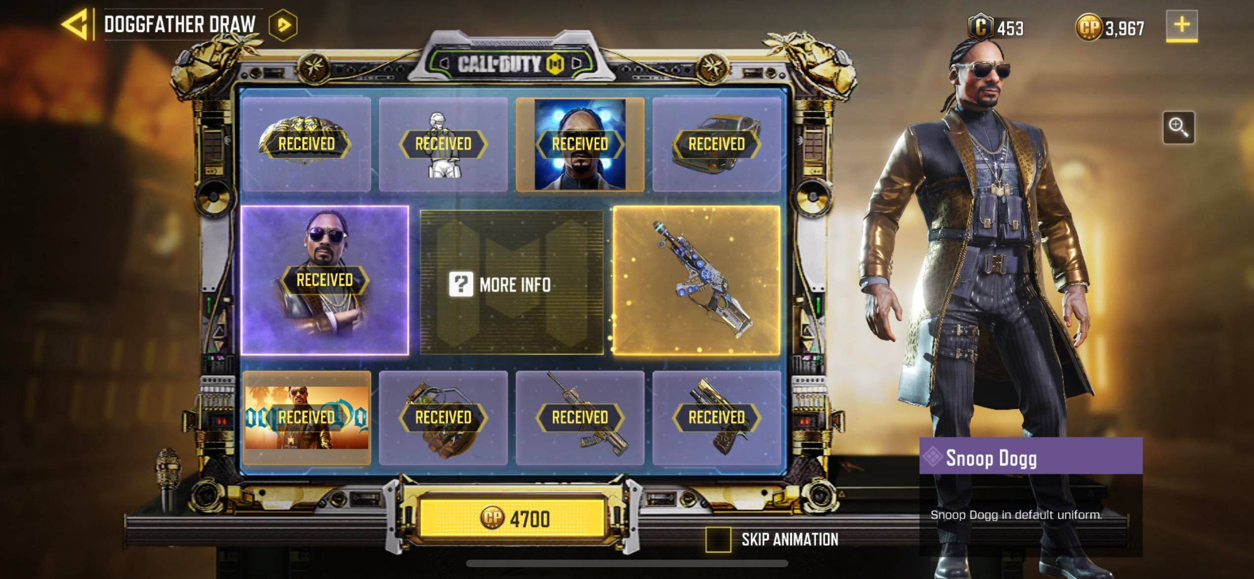 Obrazki dla Gracze narzekają na cenę skina Snoop Dogga w CoD Mobile