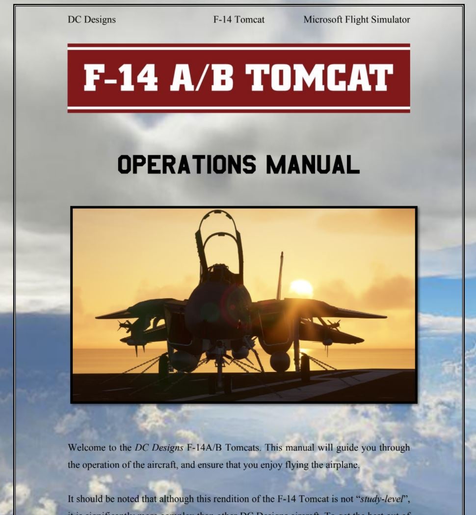 Cruisen wie in Top Gun: Unterwegs mit der F-14 im Microsoft Flight  Simulator | Eurogamer.de