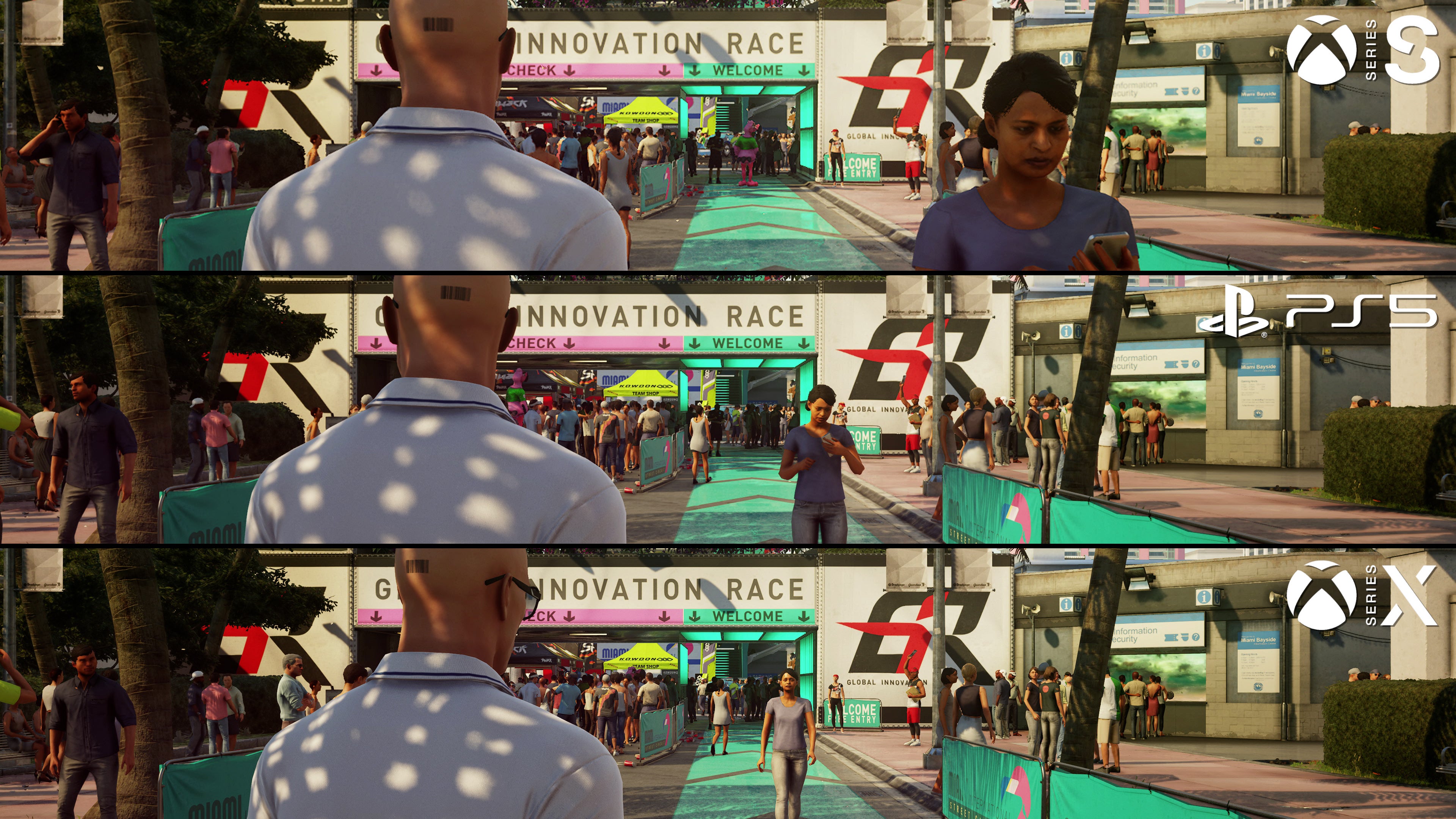 Hitman 3 on Series X has a resolution advantage over PS5 - 66