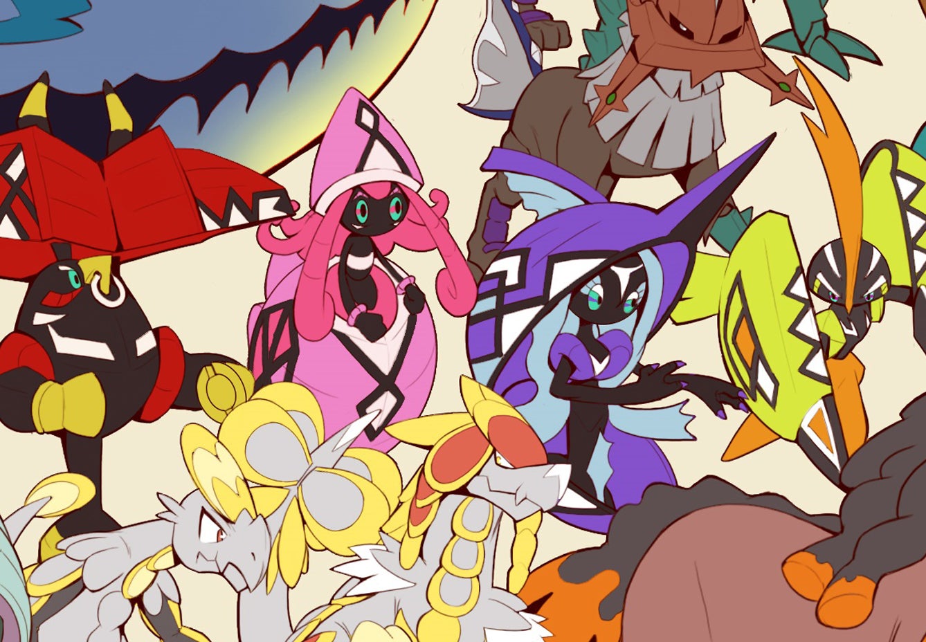 Imagem para Fã desenha sensacional mural com 807 Pokémon