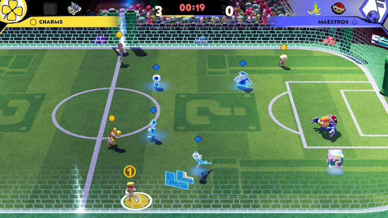 Obrazki dla Mario Strikers - jak odebrać piłkę, zaatakować zawodnika