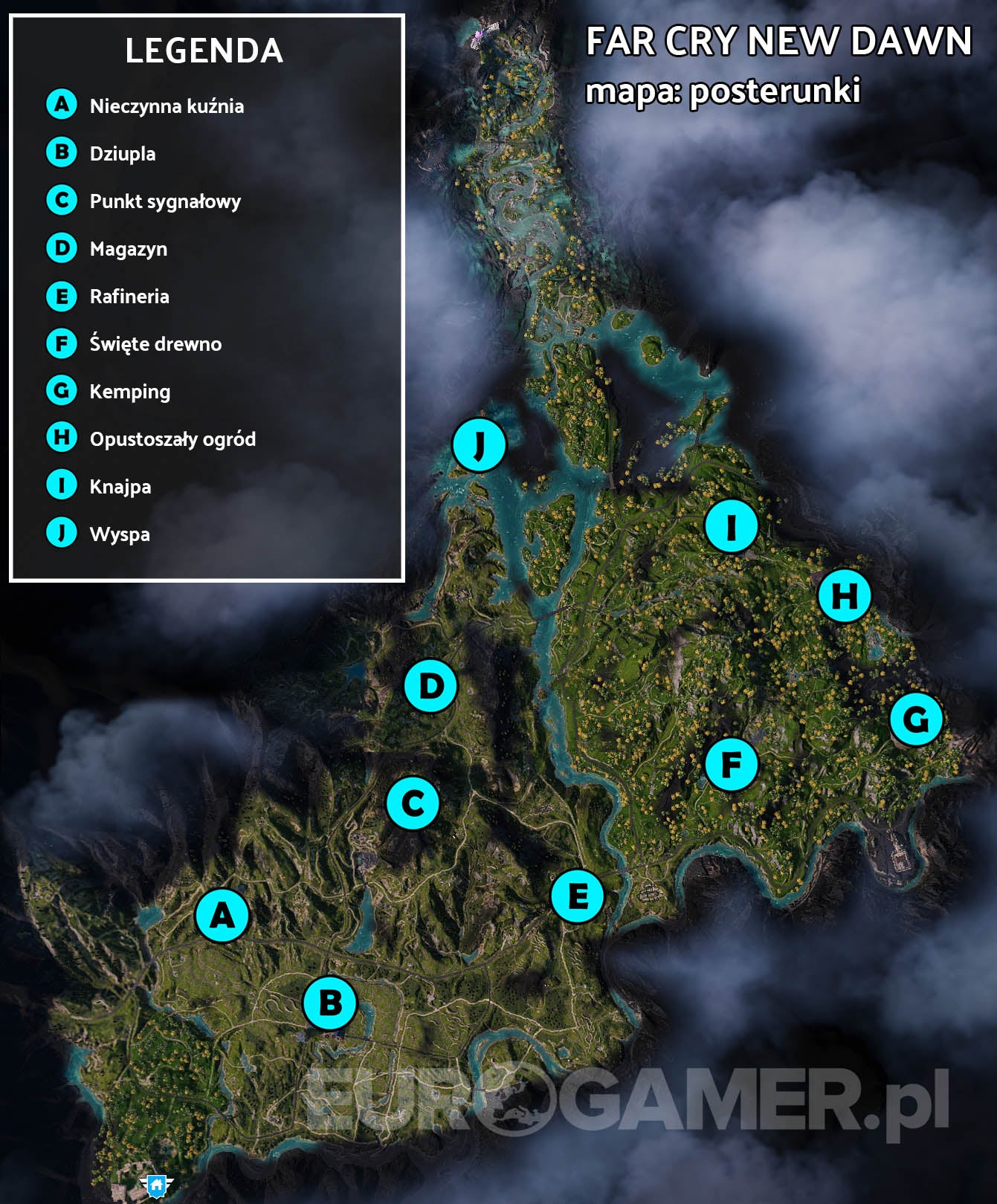 far cry new dawn карта аванпостов
