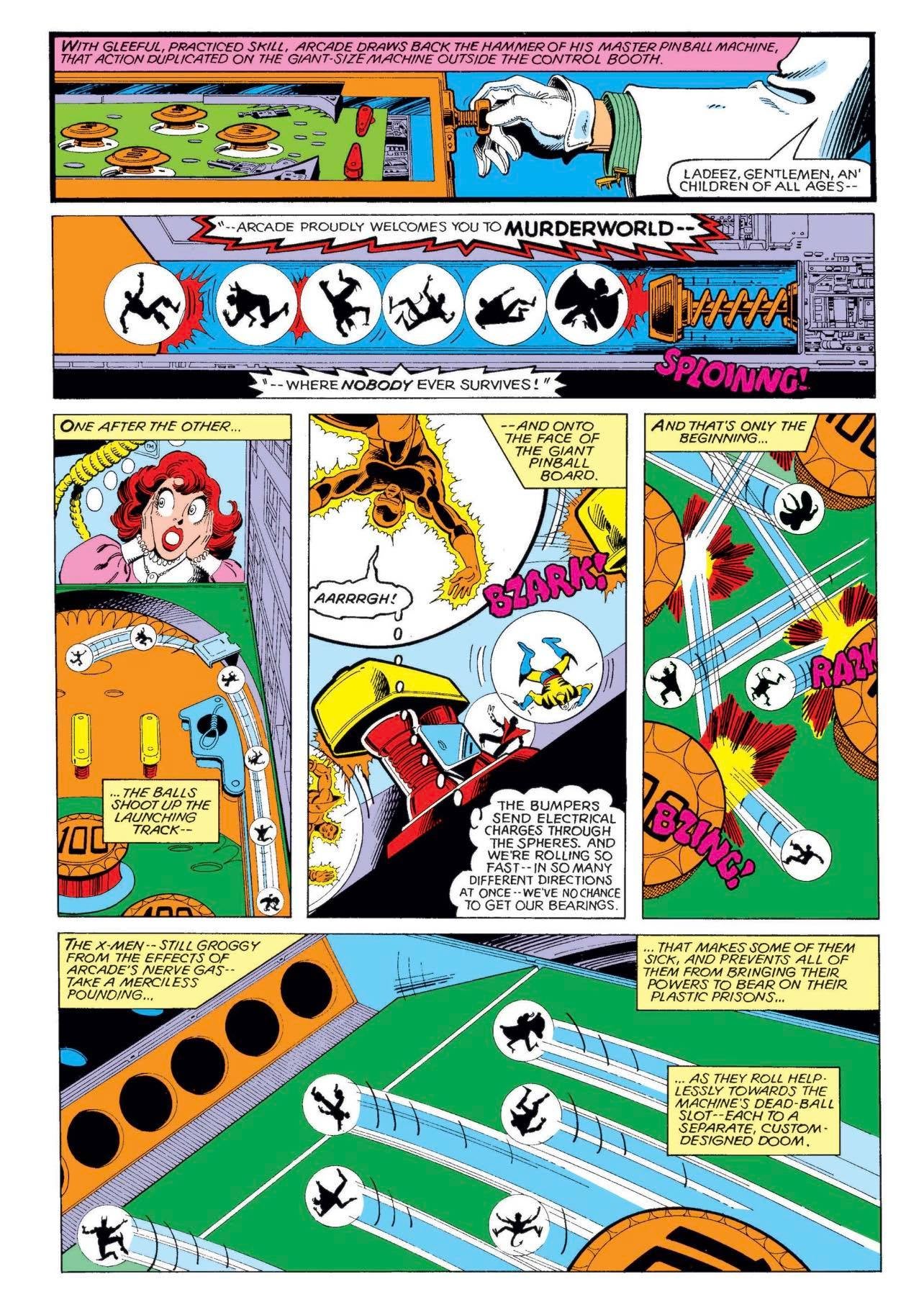 The X-Men enter Murderworld in Uncanny X-Men #123 (art by John Byrne and Terry Austin)