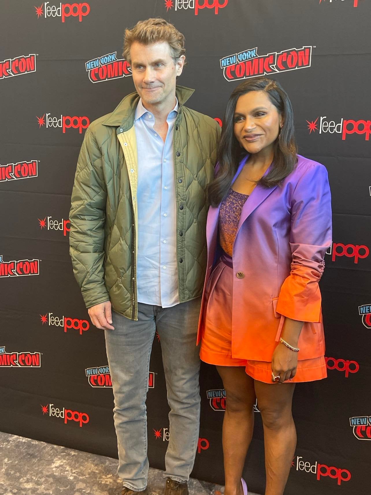 Velma showrunners Mindy Kaling and Charlie Grandy at NYCC 2022
