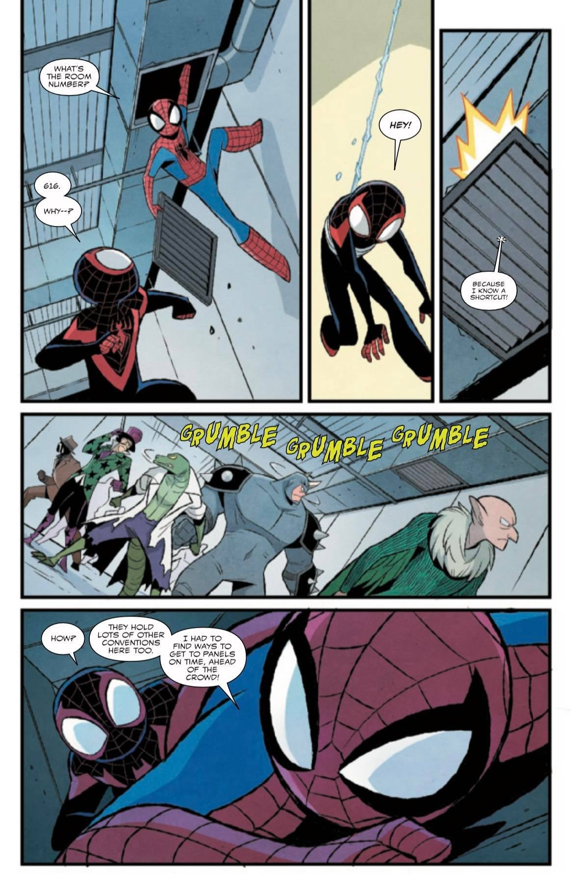 Spider-Man's unconventional convention hack
