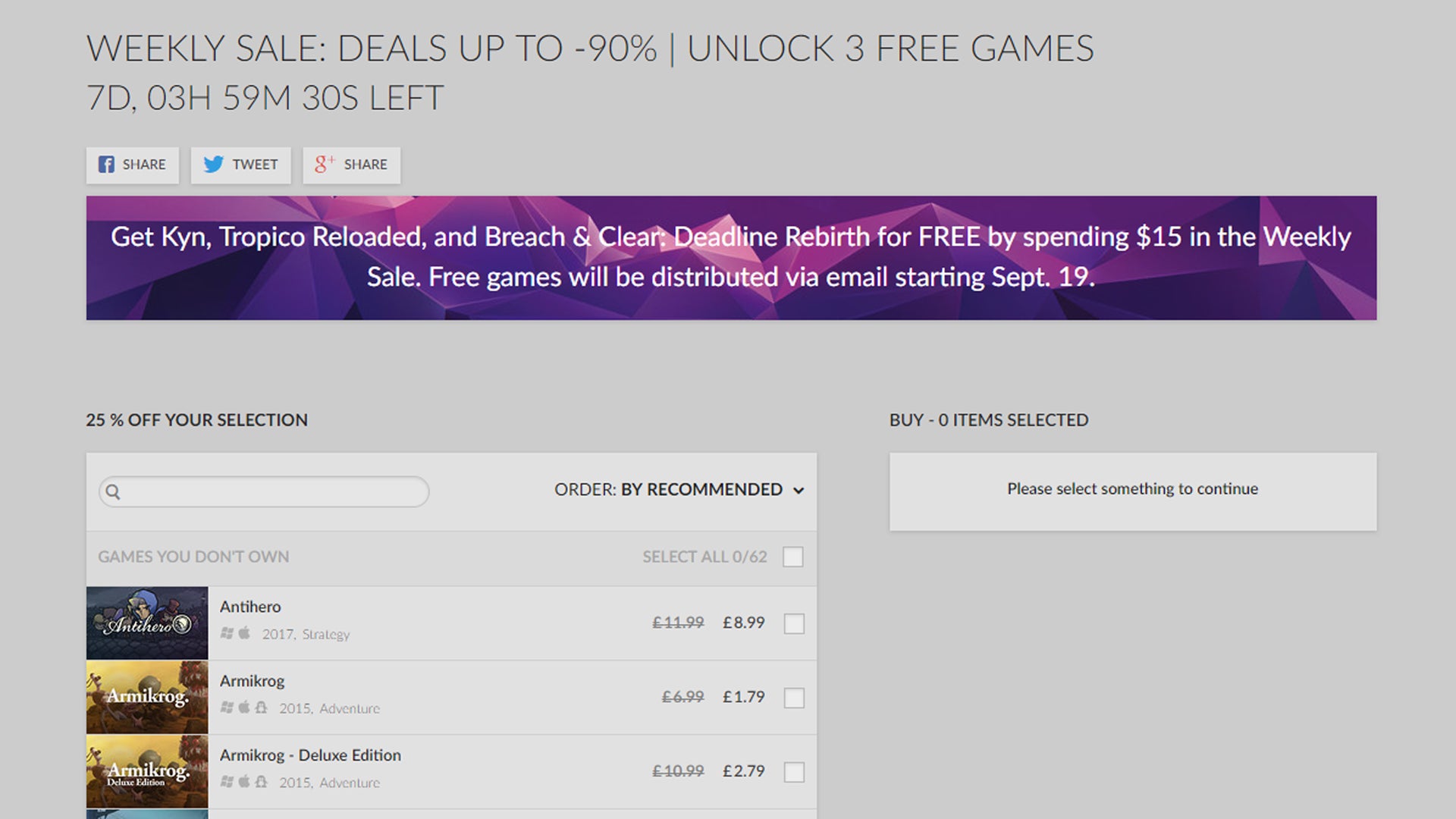 Image for Jelly Deals: Spend $15 / ?12 at GOG this week and get 3 games free