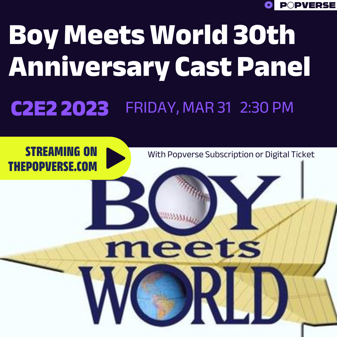 Image for Livestream the Boy Meets World panel with Danielle Fishel, Rider Strong, and more from C2E2 '23