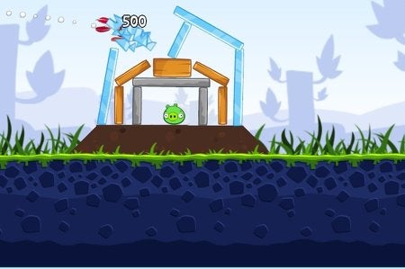 Imagem para Angry Birds disponível no Facebook