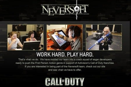Image for Neversoft working on Call of Duty content