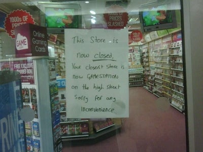 Image for GAME Oxford Street closing down