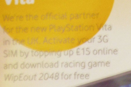 Image for Vodafone typo messes up Vita WipEout top-up offer advertisement