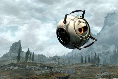 Bilder zu Skyrim: Fall of the Space Core verweist auf eine Portal-2-Quest