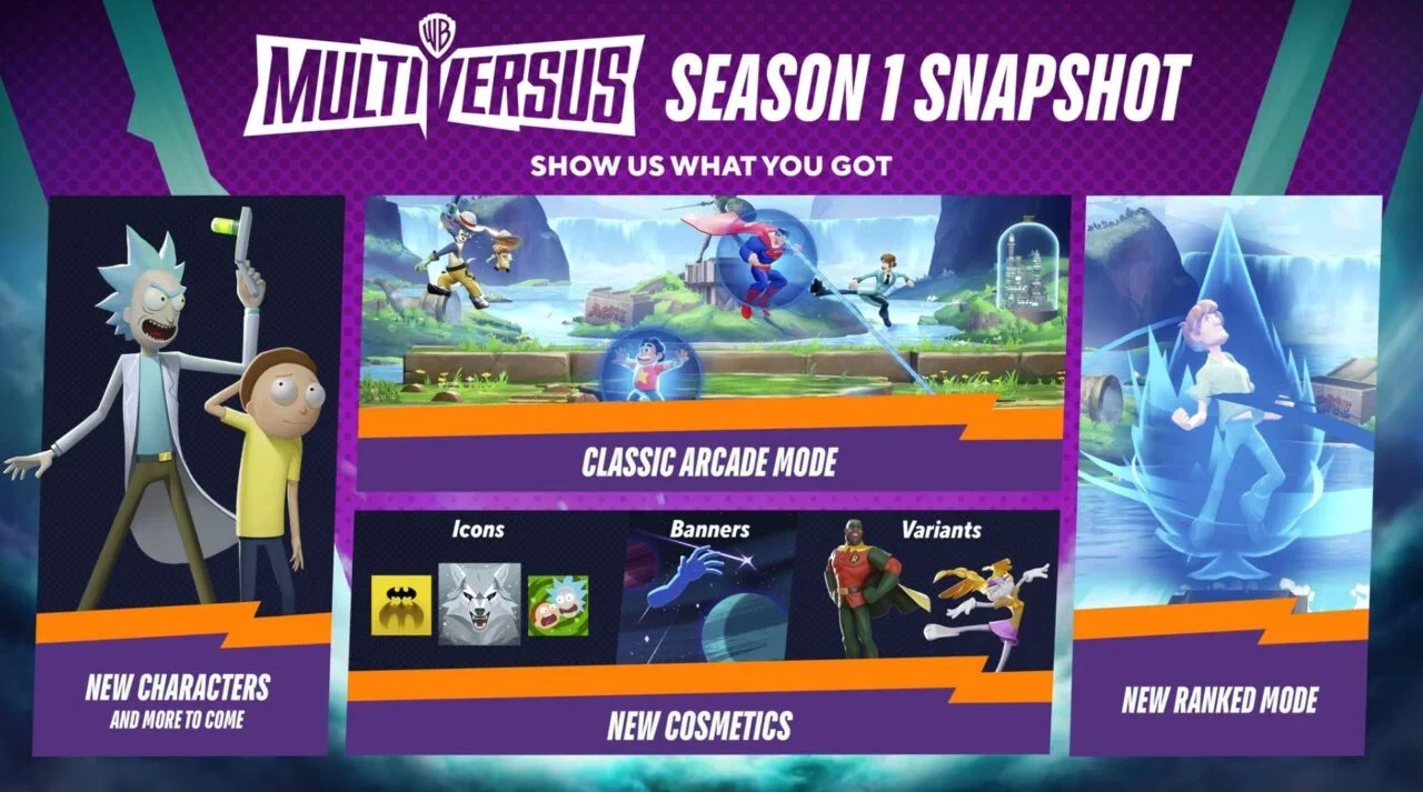Imagem para MultiVersus Season 1 incluirá modos Ranked e Arcade